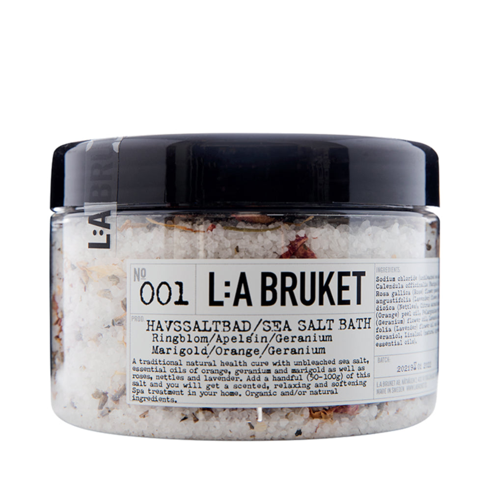 L:A Bruket 001 Sea Salt Bath Marigold/Orange/Geranium