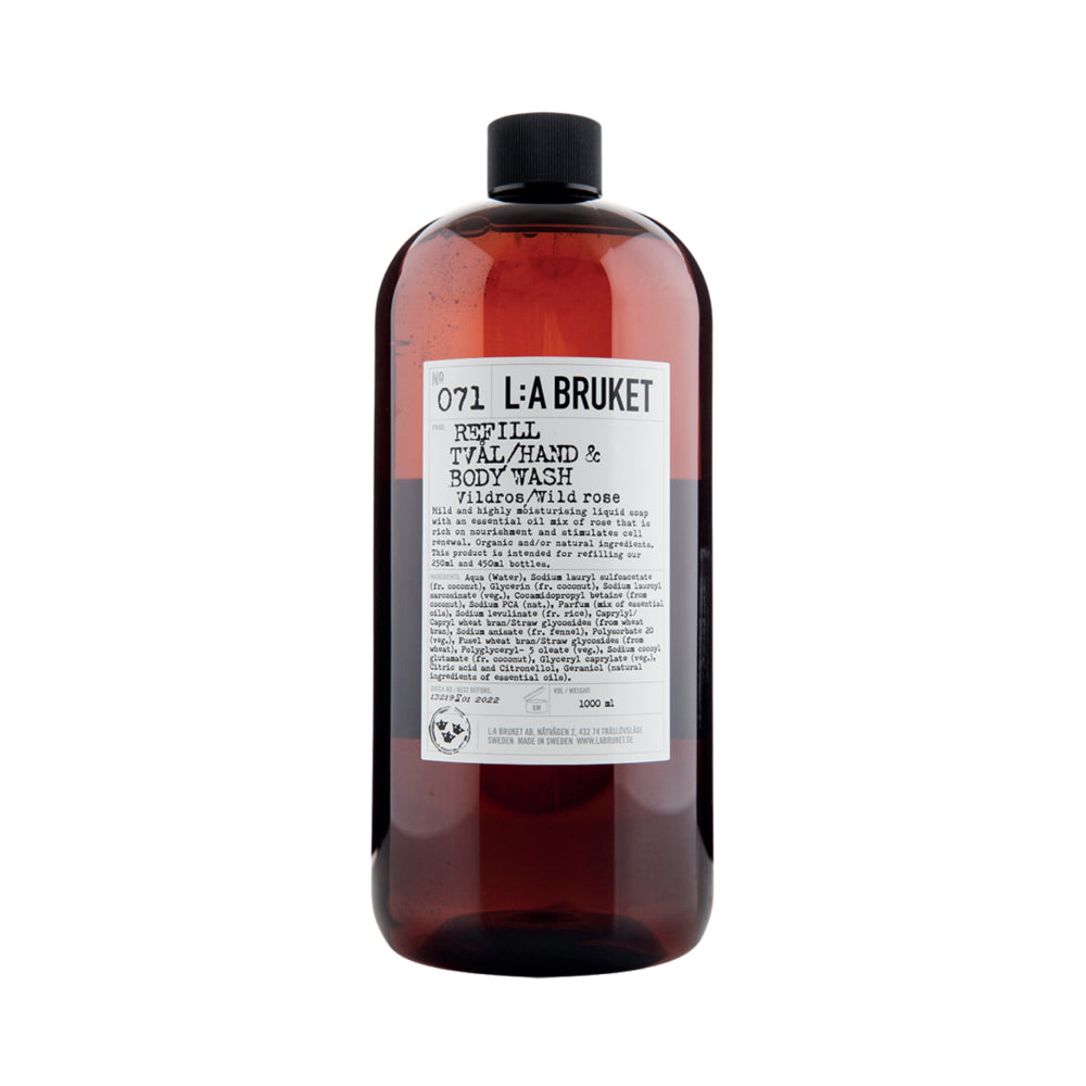 L:A Bruket 071 Hand & Body Wash Wild Rose