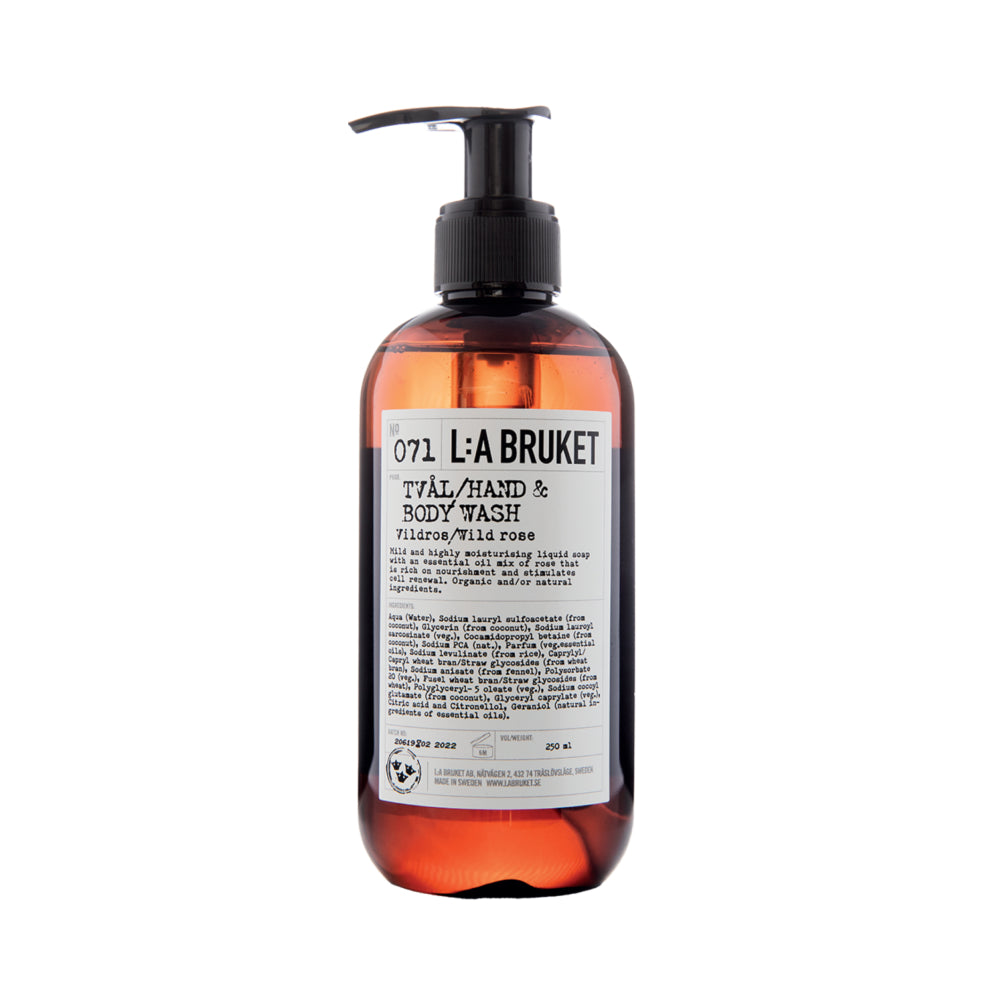 L:A Bruket 071 Hand & Body Wash Wild Rose