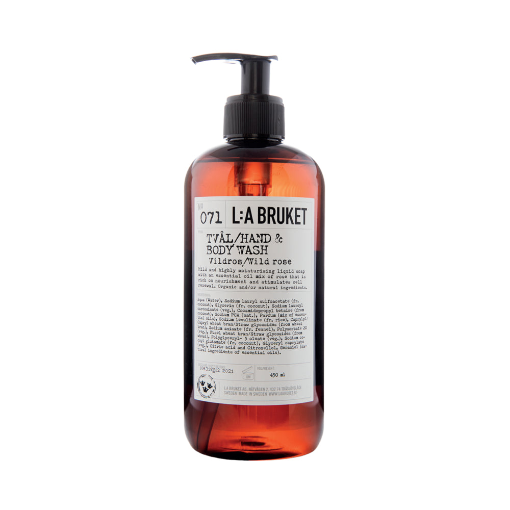 L:A Bruket 071 Hand & Body Wash Wild Rose