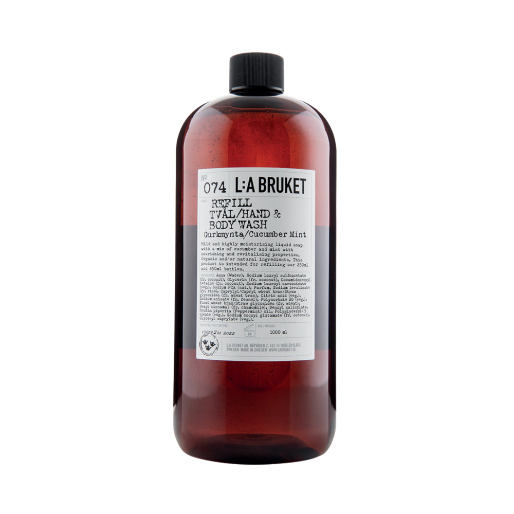 L:A Bruket 074 Hand & Body Wash Cucumber/Mint