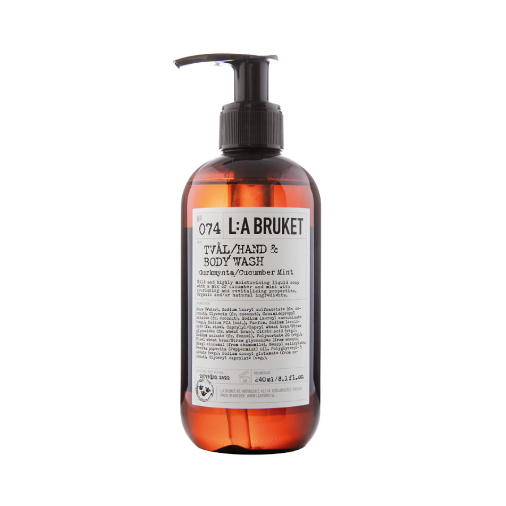 L:A Bruket 074 Hand & Body Wash Cucumber/Mint