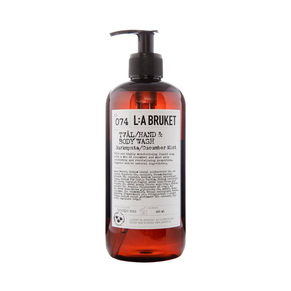 L:A Bruket 074 Hand & Body Wash Cucumber/Mint